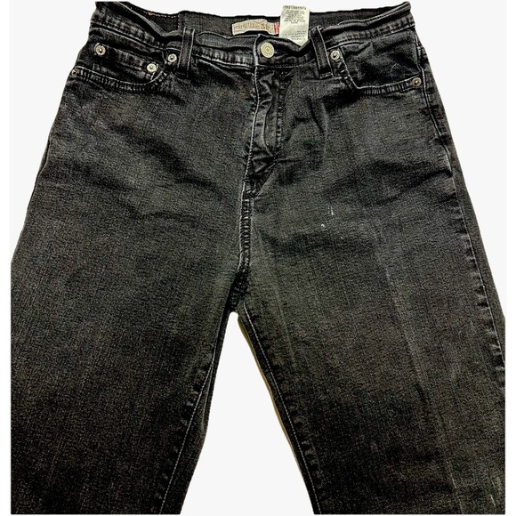 Levis 512 Jeans Women Size 12 M Perfectly Slimming Bootcut Black Hi-Rise Y2K Vtg - Picture 6 of 7